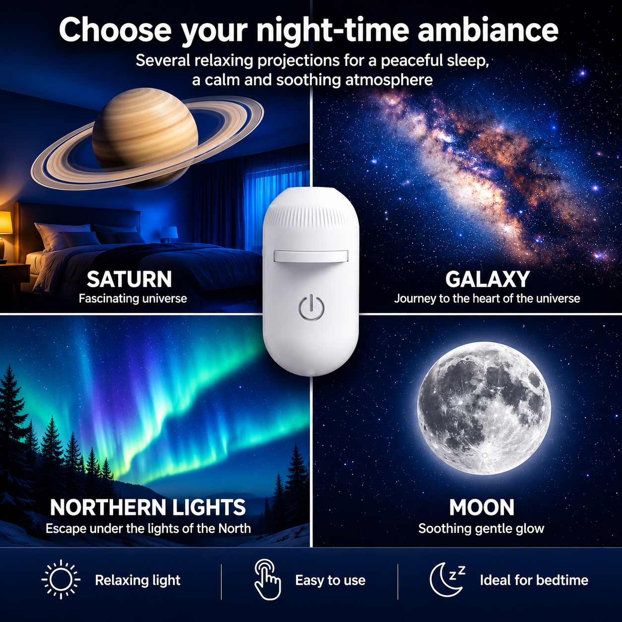 Nébulia™ Star Projector – Instant Room Transformation ✨