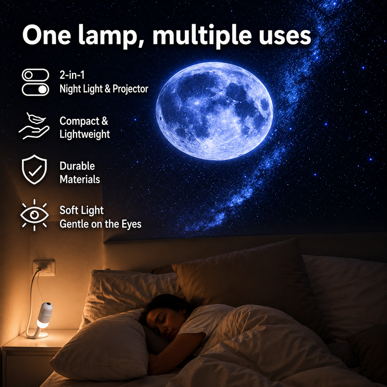 Nébulia™ Star Projector – Instant Room Transformation ✨