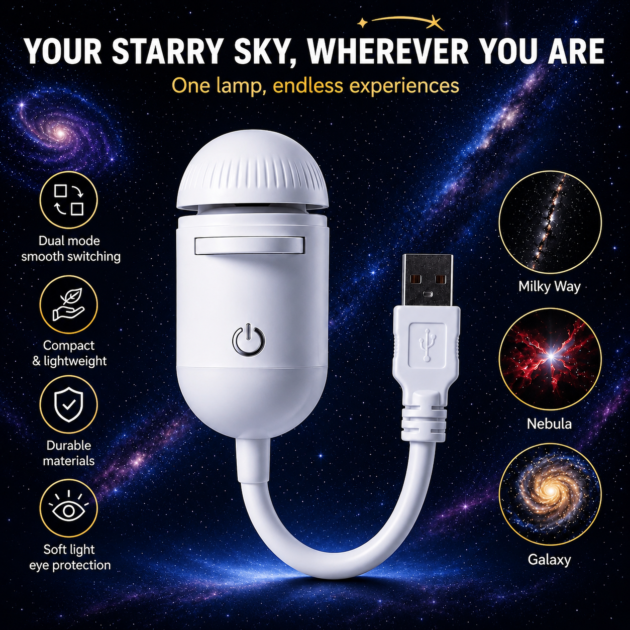Nébulia™ Star Projector – Instant Room Transformation ✨